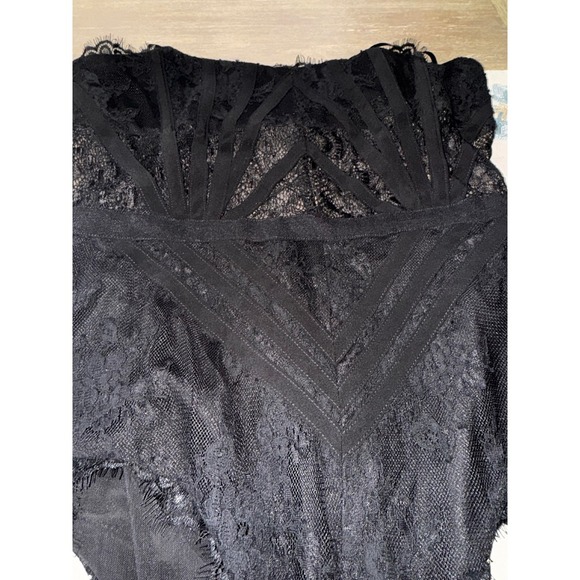 NBD Black Lace Strapless Corset Bodysuit Bustier‎ Teddy XL - Picture 6 of 11